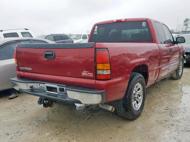 1GTEC19Z26Z177822 - 2006 GMC NEW SIERRA BURGUNDY photo 4