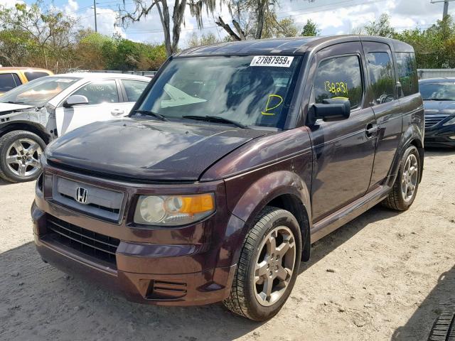 5J6YH18988L003981 - 2008 HONDA ELEMENT SC BROWN photo 2