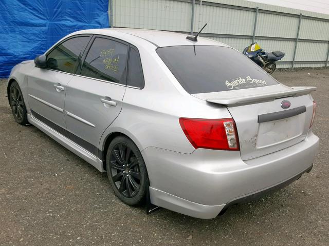 JF1GE75698G514573 - 2008 SUBARU IMPREZA WR SILVER photo 3