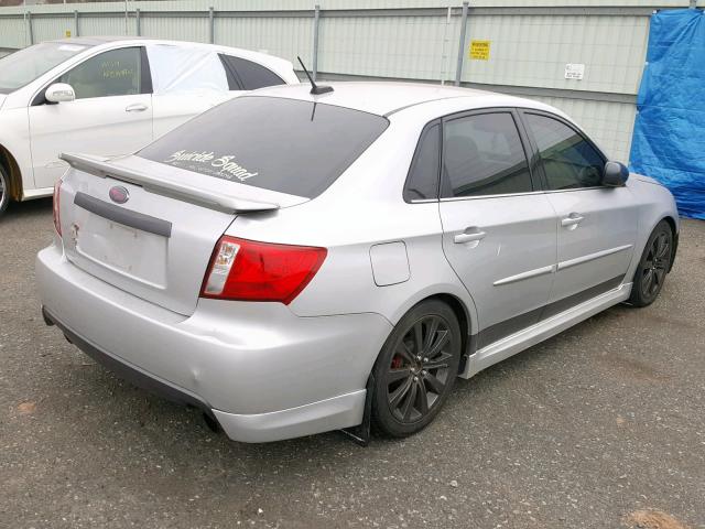 JF1GE75698G514573 - 2008 SUBARU IMPREZA WR SILVER photo 4