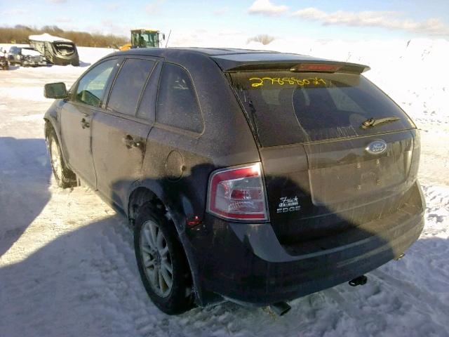 2FMDK48C37BA58349 - 2007 FORD EDGE SEL BLACK photo 3