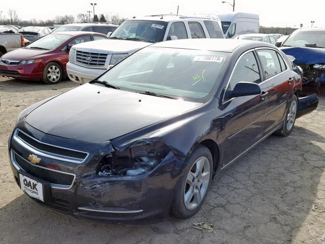 1G1ZC5EB4AF102771 - 2010 CHEVROLET MALIBU 1LT BLACK photo 2