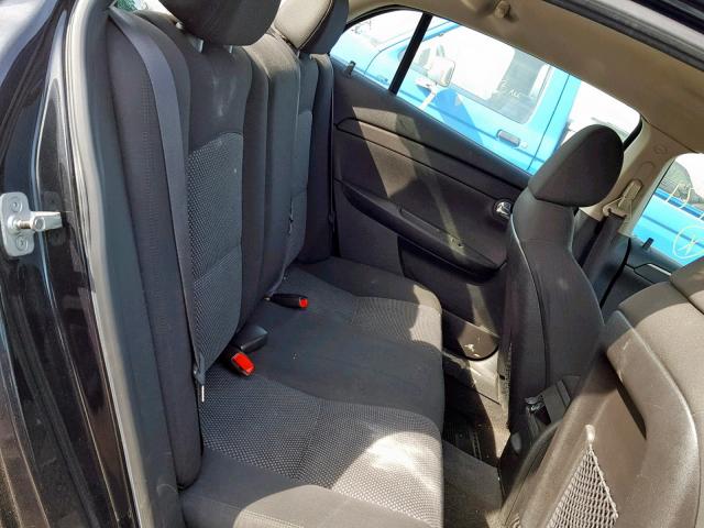 1G1ZC5EB4AF102771 - 2010 CHEVROLET MALIBU 1LT BLACK photo 6