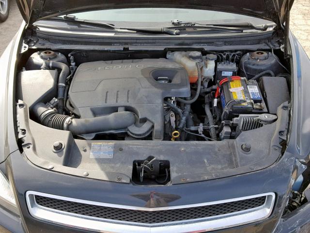 1G1ZC5EB4AF102771 - 2010 CHEVROLET MALIBU 1LT BLACK photo 7