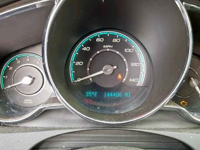 1G1ZC5EB4AF102771 - 2010 CHEVROLET MALIBU 1LT BLACK photo 8