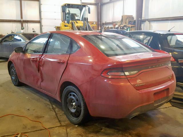 1C3CDFBH8DD147130 - 2013 DODGE DART SXT RED photo 3