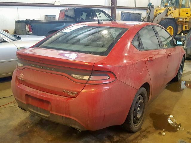 1C3CDFBH8DD147130 - 2013 DODGE DART SXT RED photo 4