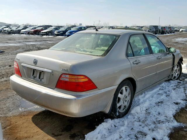 JH4KA96642C010732 - 2002 ACURA 3.5RL GOLD photo 4