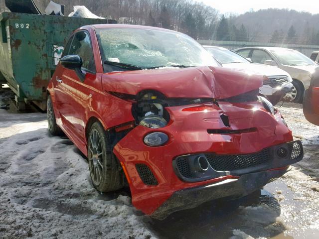 3C3CFFFH6HT654404 - 2017 FIAT 500 ABARTH RED photo 1