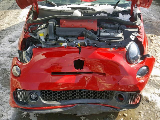 3C3CFFFH6HT654404 - 2017 FIAT 500 ABARTH RED photo 7