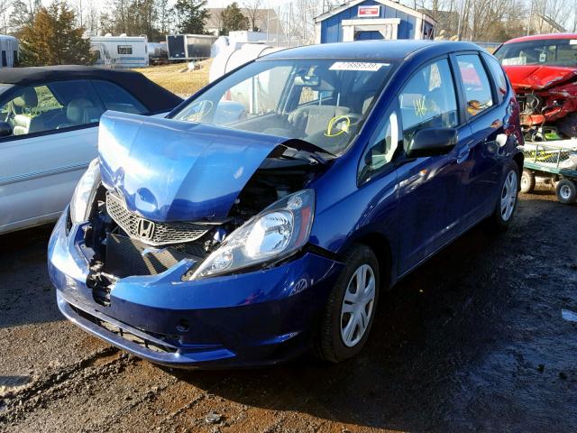 JHMGE8H33BC028064 - 2011 HONDA FIT BLUE photo 2