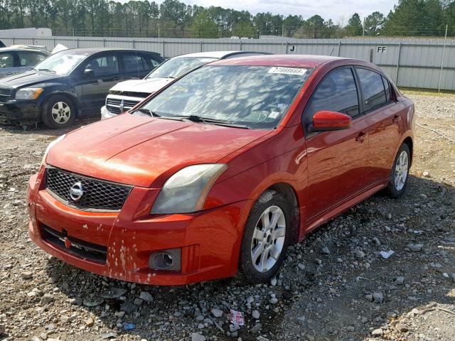 3N1AB6AP0AL611389 - 2010 NISSAN SENTRA 2.0 RED photo 2