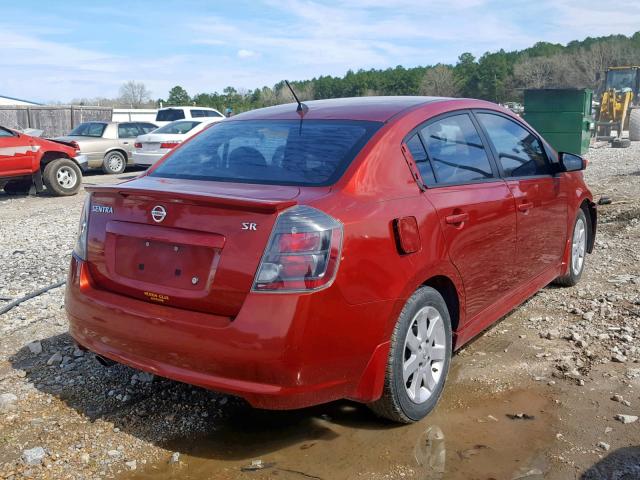 3N1AB6AP0AL611389 - 2010 NISSAN SENTRA 2.0 RED photo 4