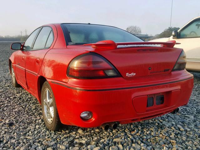 1G2NW52E61C259249 - 2001 PONTIAC GRAND AM G RED photo 3