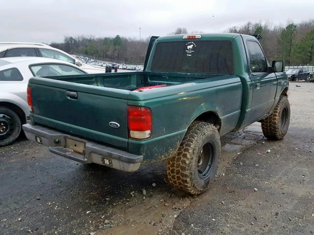 1FTYR10CXYPA82816 - 2000 FORD RANGER GREEN photo 4