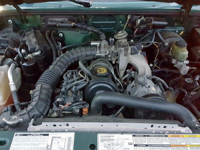 1FTYR10CXYPA82816 - 2000 FORD RANGER GREEN photo 7