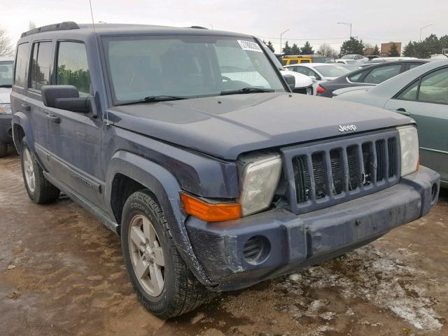 1J8HG48K76C235314 - 2006 JEEP COMMANDER BLUE photo 1