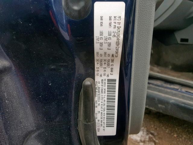 1J8HG48K76C235314 - 2006 JEEP COMMANDER BLUE photo 10