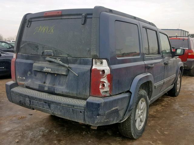 1J8HG48K76C235314 - 2006 JEEP COMMANDER BLUE photo 4