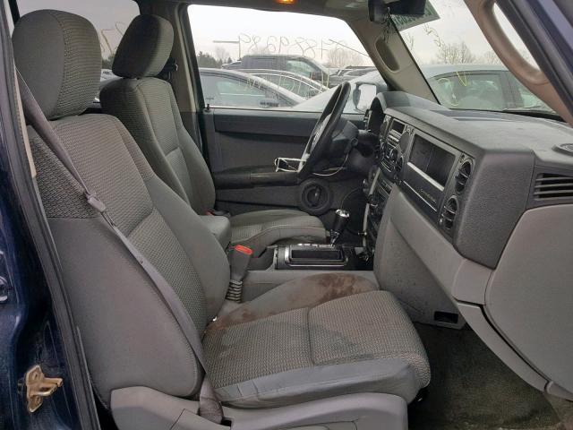 1J8HG48K76C235314 - 2006 JEEP COMMANDER BLUE photo 5