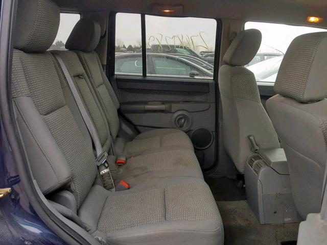 1J8HG48K76C235314 - 2006 JEEP COMMANDER BLUE photo 6