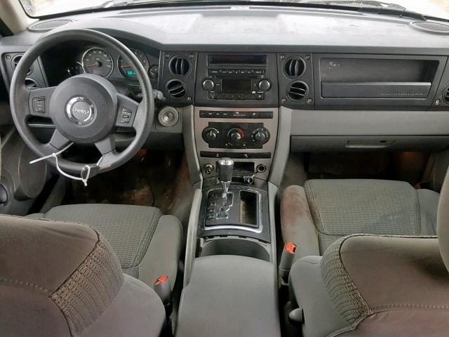 1J8HG48K76C235314 - 2006 JEEP COMMANDER BLUE photo 9