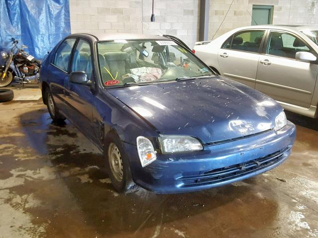 JHMEG8548SS004654 - 1995 HONDA CIVIC DX BLUE photo 1