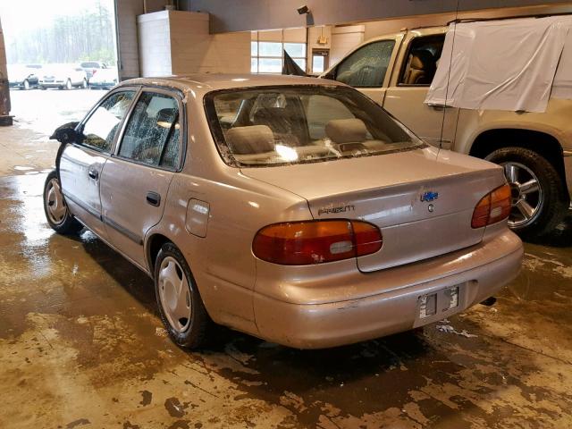 1Y1SK5285XZ408076 - 1999 CHEVROLET GEO PRIZM TAN photo 3