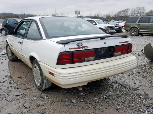 1G1JC1448R7291438 - 1994 CHEVROLET CAVALIER V WHITE photo 3