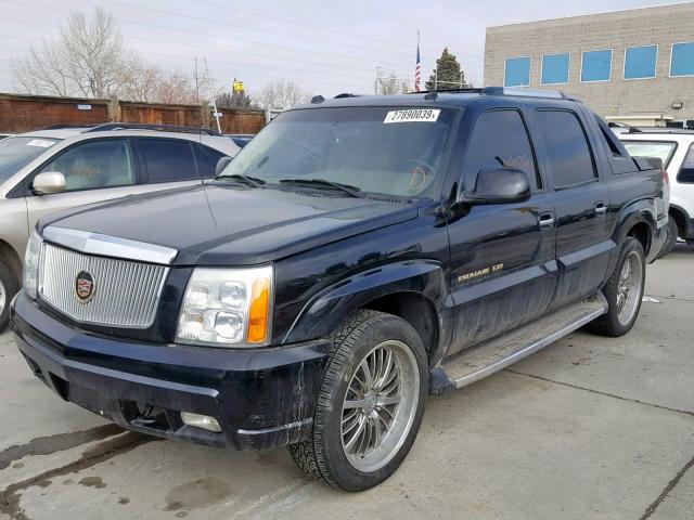 3GYEK62N54G142433 - 2004 CADILLAC ESCALADE E BLACK photo 2