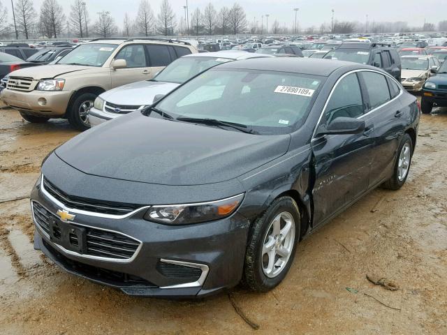 1G1ZB5ST8HF134343 - 2017 CHEVROLET MALIBU LS GRAY photo 2