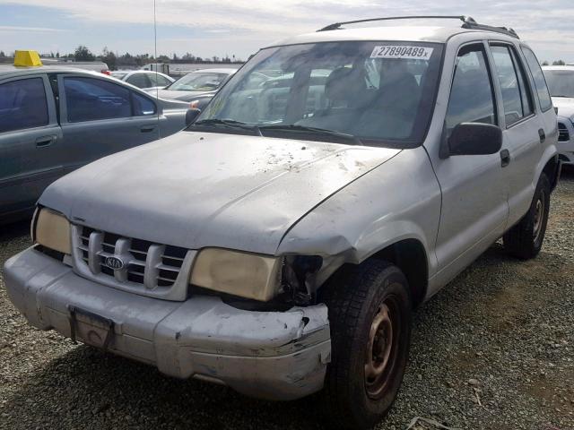 KNDJB723315691298 - 2001 KIA SPORTAGE SILVER photo 2