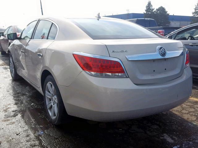 1G4GC5EG1AF174498 - 2010 BUICK LACROSSE C TAN photo 3