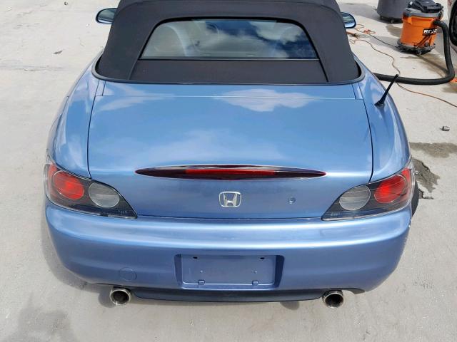 JHMAP11462T003153 - 2002 HONDA S2000 BLUE photo 6