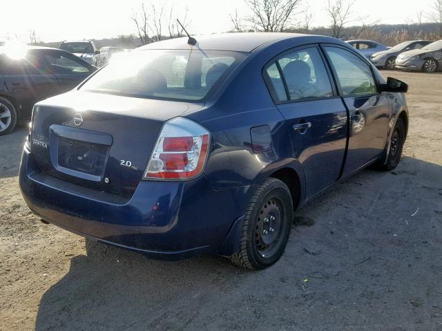 3N1AB61E27L677501 - 2007 NISSAN SENTRA 2.0 BLUE photo 4