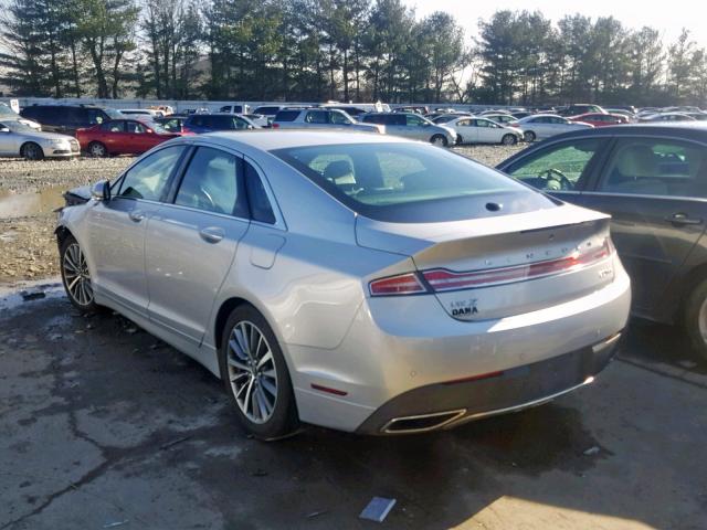 3LN6L5D98HR619654 - 2017 LINCOLN MKZ SELECT GRAY photo 3