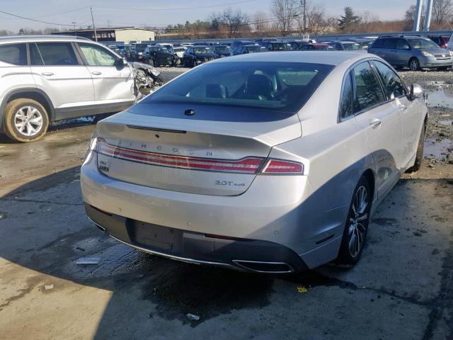 3LN6L5D98HR619654 - 2017 LINCOLN MKZ SELECT GRAY photo 4