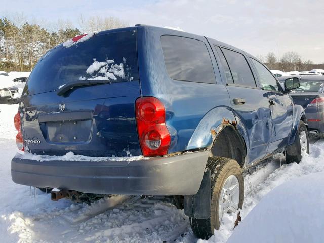 1D8HB38N95F563343 - 2005 DODGE DURANGO ST BLUE photo 4