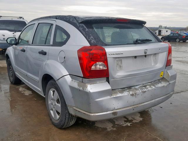 1B3HB28B97D182171 - 2007 DODGE CALIBER SILVER photo 3