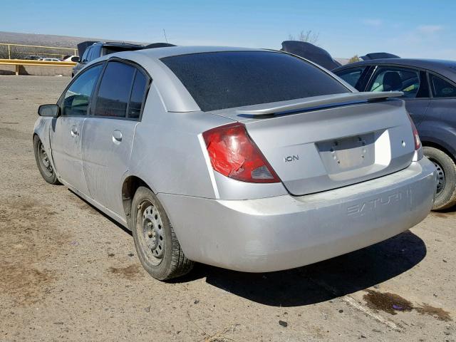 1G8AJ52F53Z107345 - 2003 SATURN ION LEVEL SILVER photo 3