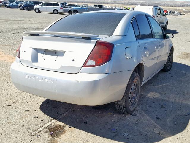 1G8AJ52F53Z107345 - 2003 SATURN ION LEVEL SILVER photo 4