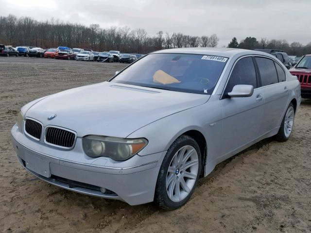 WBAGN63493DS44614 - 2003 BMW 745 LI SILVER photo 2