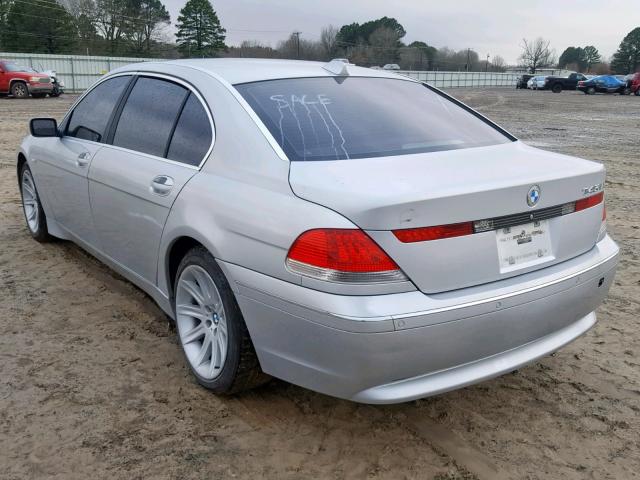 WBAGN63493DS44614 - 2003 BMW 745 LI SILVER photo 3