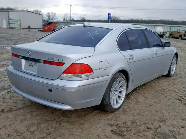 WBAGN63493DS44614 - 2003 BMW 745 LI SILVER photo 4