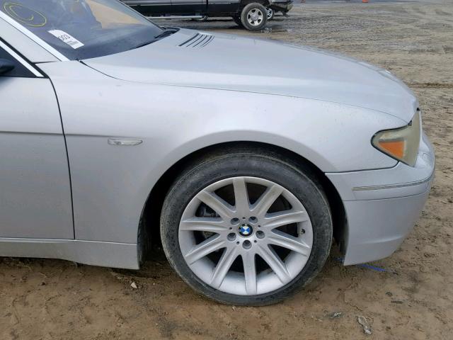 WBAGN63493DS44614 - 2003 BMW 745 LI SILVER photo 9