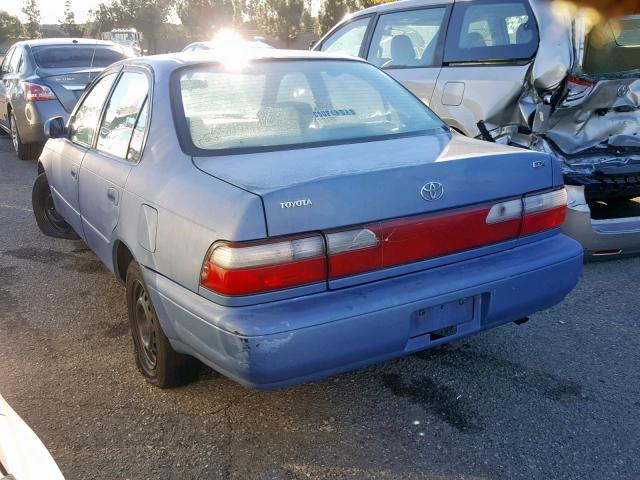 1NXBB02EXTZ458598 - 1996 TOYOTA COROLLA DX BLUE photo 3