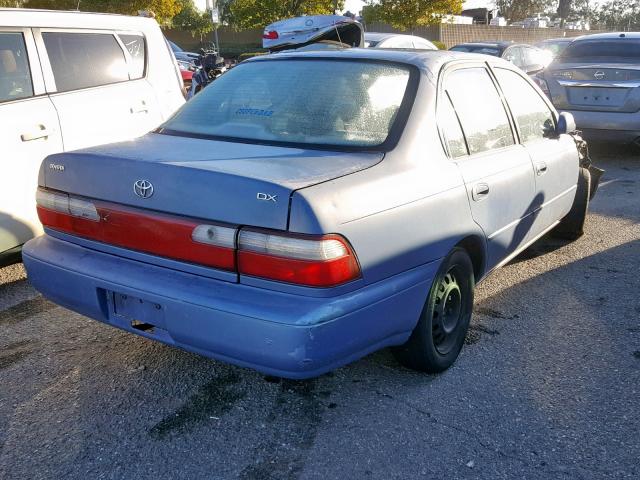 1NXBB02EXTZ458598 - 1996 TOYOTA COROLLA DX BLUE photo 4