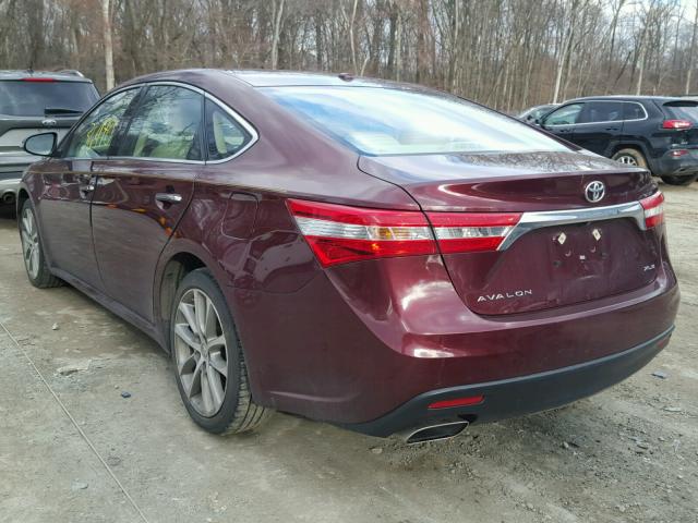 4T1BK1EB0EU123392 - 2014 TOYOTA AVALON BAS MAROON photo 3