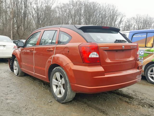 1B3CB3HA9AD568250 - 2010 DODGE CALIBER MA ORANGE photo 3