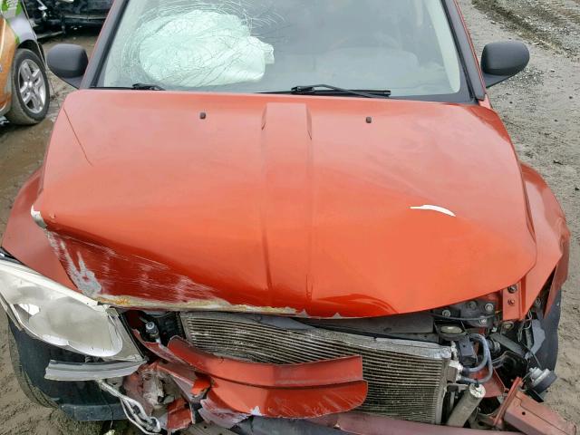 1B3CB3HA9AD568250 - 2010 DODGE CALIBER MA ORANGE photo 7